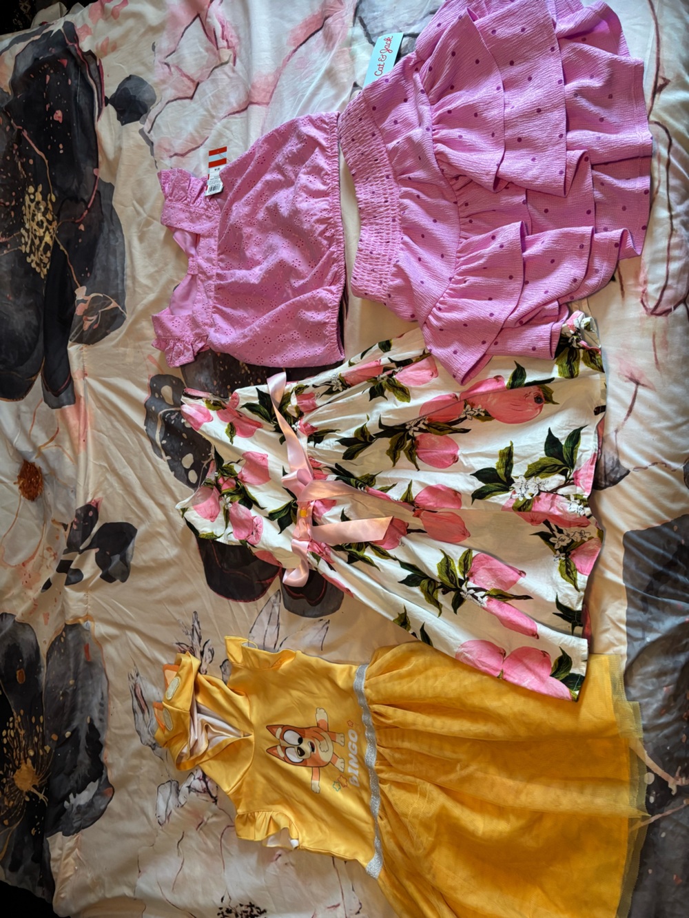 GIRLS SIZE 8 SPRING SUMMER DRESSES AND SKIRT SETS